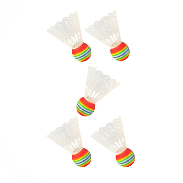 Набір нейлонових воланів для бадмінтону "Badminton Shuttlecocks" NE-BD-003W білий 5 шт (NE-BD-003W)