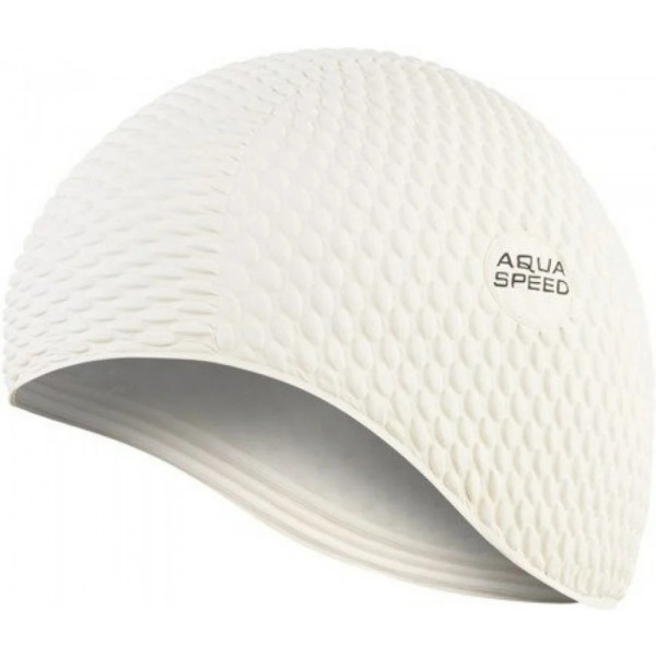 Шапка для плавання "Bombastic" Aqua Speed ​​104-5 білий, OSFM (104-05)