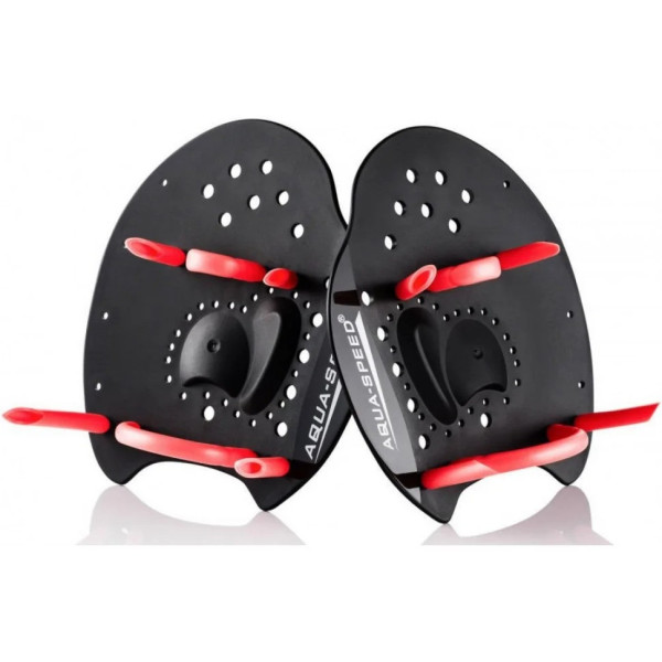 Лопатки для плавання SKILL PADDLE 1789 Aqua Speed ​​147-07S чорний, червоний (147-07S)