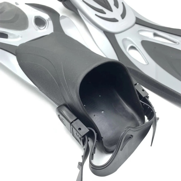 Ласти з відкритою п'ятою DLV Deep NE-66-39-43-GR розмір SM/MD 39-43 сірі (NE-66-39-43-GR)