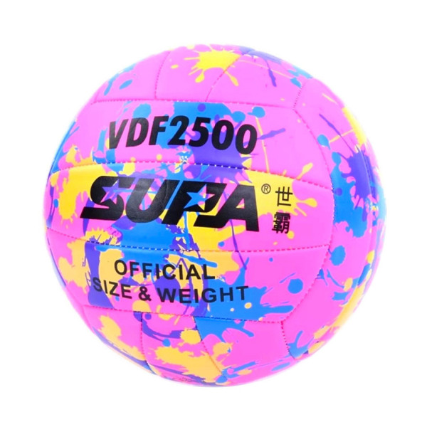 Мяч волейбольный MS 3885(Pink) диаметр 21,3 см, ПВХ, 260-280 грамм(MS 3885(Pink))