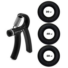 Набір кистьових еспандерів кільце+еспандер ножиці Power Grip Set1 NE-1587-60 (NE-1587-60)