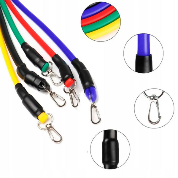 Набір еспандерів трубчастих силових "Power Strength Tube" NE-PW-5 5 шт (NE-PW-5)