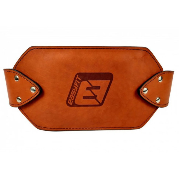 Пояс для обтяжень EasyFit EF-DBC-200-BR шкіра, до 200 кг, коричневий (EF-DBC-200-BR)