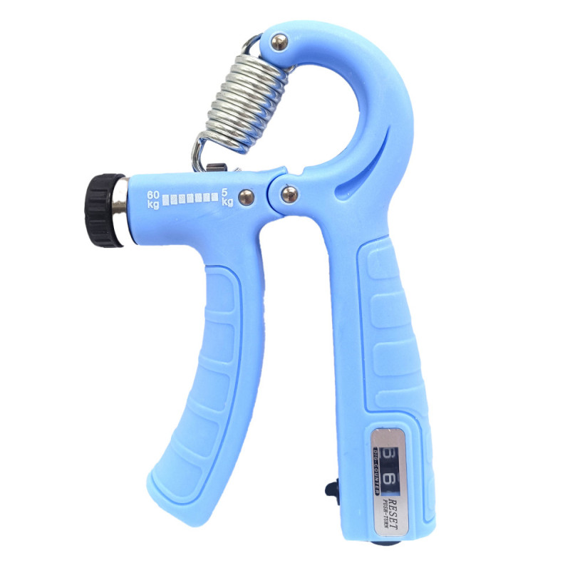 Эспандер кистевой со счетчиком MS 4122-3(Light-Blue), нагрузка 5-60 кг