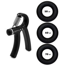 Набір кистьових еспандерів кільце+еспандер ножиці Power Grip Set3 NE-1589-60 (NE-1589-60)