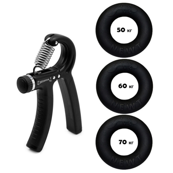 Набір кистьових еспандерів кільце+еспандер ножиці Power Grip Set3 NE-1589-60 (NE-1589-60)