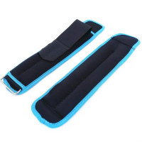 Обважнювачі неопренові NE-LG-WR-B1, 2 шт по 1 кг, чорно-бірюзові (NE-LG-WR-B1)