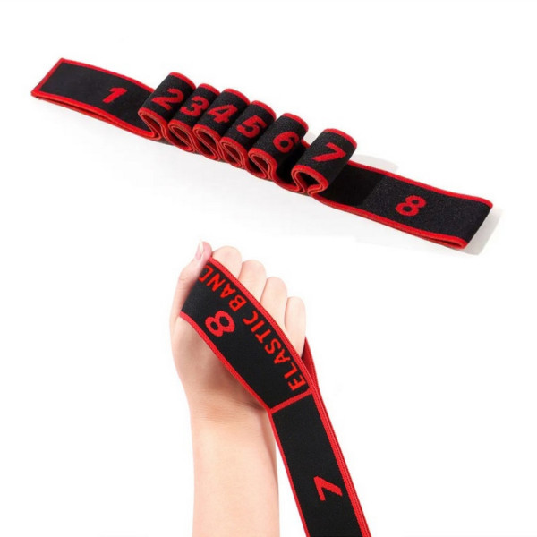 Еспандер гумова-стрічка Elastiband BJOY NE-ELASTI-2R, червоно-чорна (NE-ELASTI-2R)