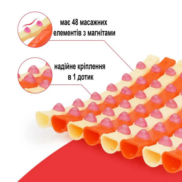 Обруч із масажними магнітними кульками Magnet Massage Hoop NE-F-50 (NE-F-50)