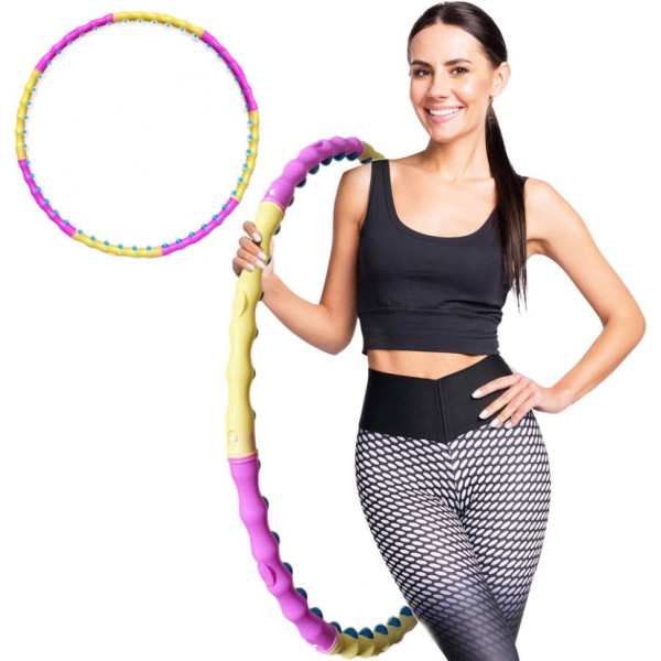 Обруч із масажними магнітними кульками Magnet Massage Hoop NE-F-52 (NE-F-52)