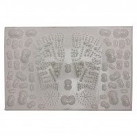 Коврик массажный для стоп MS-1300-9 JOY (Белый) 