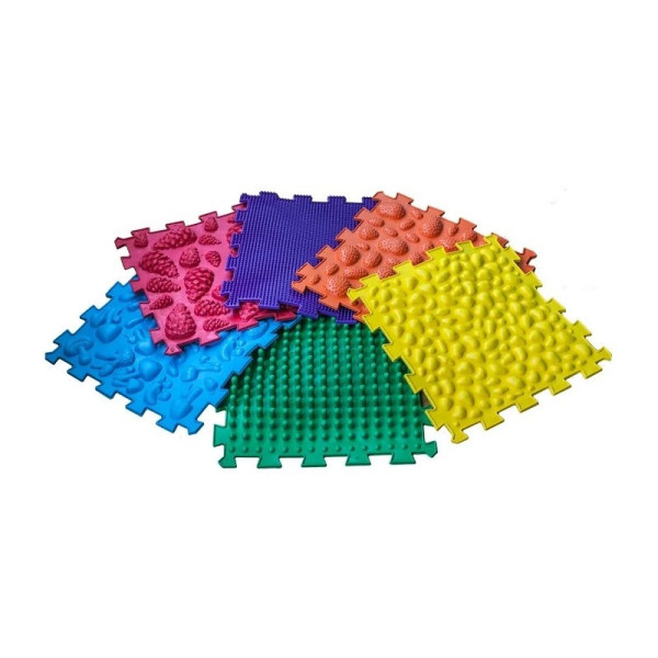 Набір масажних килимків "Мега Мікс" Ортек 10175-OTK 16 елементів, 27x28 см (10175-OTK)