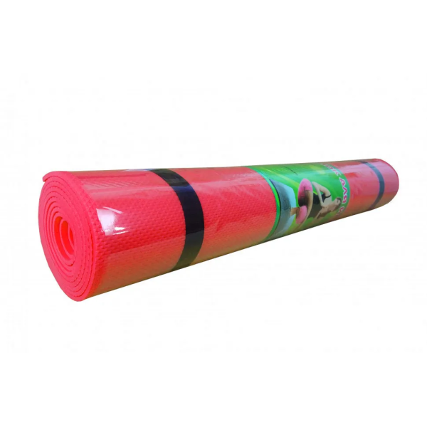 Йогамат, килимок для йоги M 0380-1 матеріал EVA  Червоний (M 0380-1R)