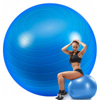 Фітбол м'яч для фітнесу HMS NE-FB-65B, синій 65 см (NE-FB-65B)