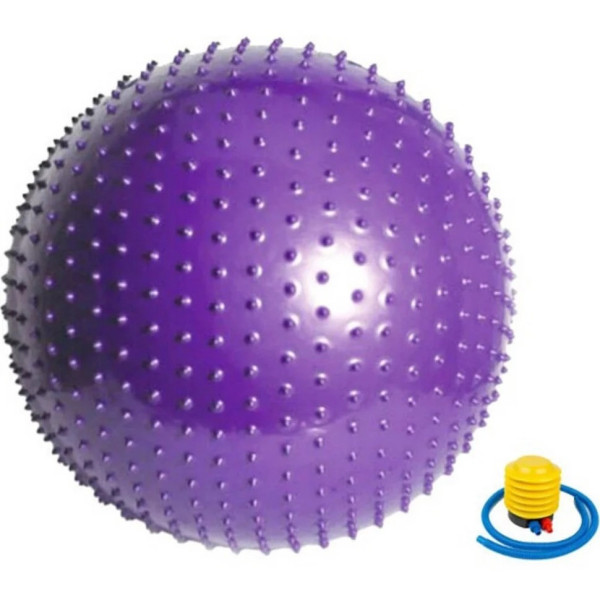 М'яч для фітнесу (фітбол) масажний "HMS" NE-MAS-65-V фіолетовий 65 см (NE-MAS-65-V)