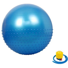 М'яч для фітнесу (фітбол) напівмасажний "HMS" NE-HAS27-65-B синій 65 см (NE-HAS27-65-B)