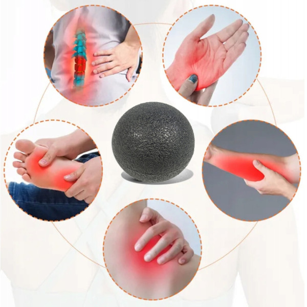 Масажний м'яч NE-EP-14 6 см чорний (NE-EP-14)