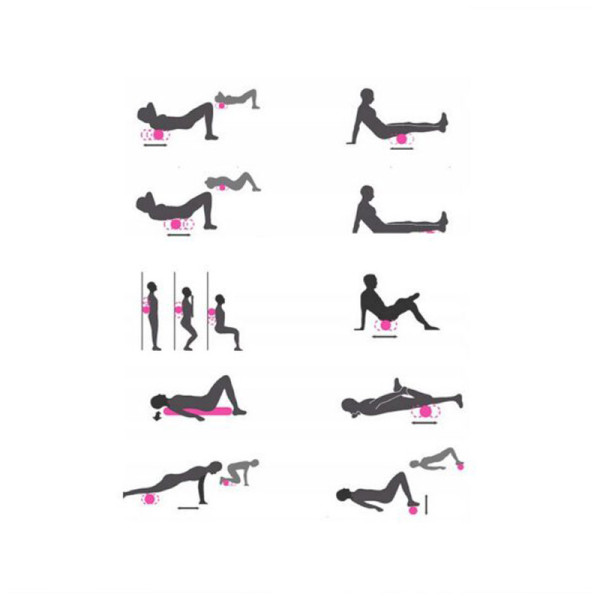 Масажний м'яч NE-EP-14 6 см чорний (NE-EP-14)