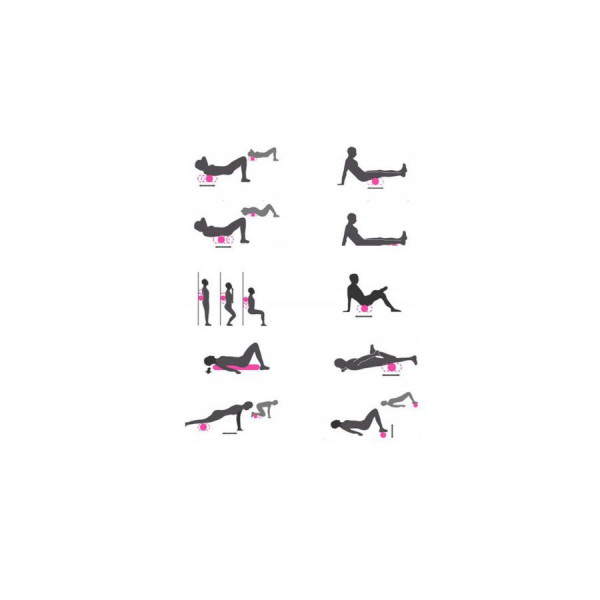 Масажний м'яч подвійний NE-EP-17 12*6 см (NE-EP-17)