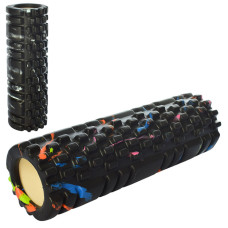 Масажер рулон для йоги MS 2126 матеріал EVA  Чорний (MS 2126(Black))
