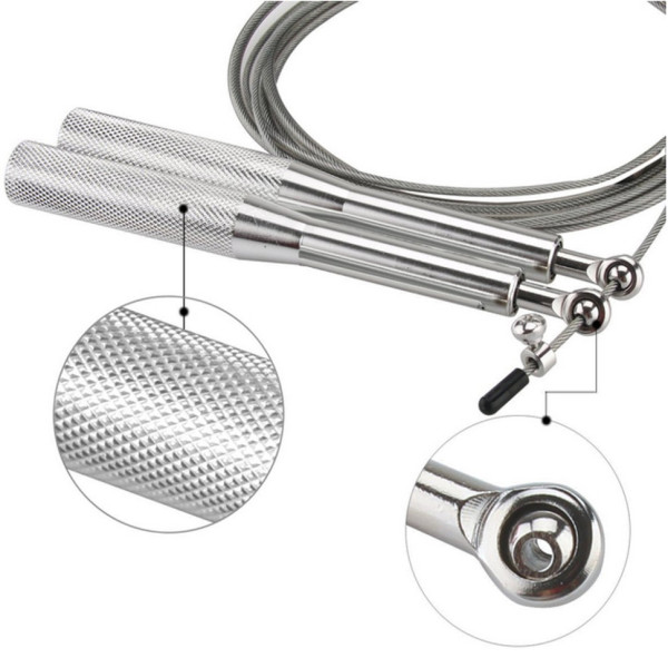 Скакалка швидкісна для кросфіту "Blow" NE-BL-4790 чорна 3 м (NE-BL-4790)