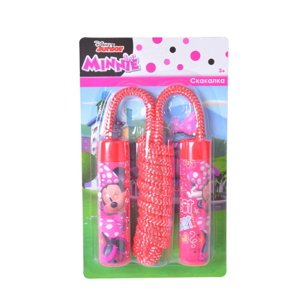 Скакалка детская "Минни Маус" Bambi LS1018 длина 2,2 м