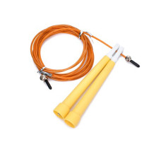 Скакалка швидкісна MS 3765(Yellow) 290 см, ручка пластик, мотузка гума+метал (MS 3765(Yellow))