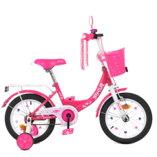 Велосипед детский PROF1 Y1413-1 14 дюймов, малиновый
