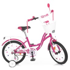 Велосипед детский PROF1 Y1826-1 18 дюймов, фуксия