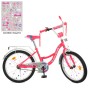 Велосипед детский PROF1 Y20302N 20 дюймов, малиновый