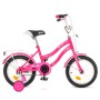 Велосипед детский PROF1 Y1492 14 дюймов, розовый
