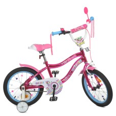 Велосипед детский PROF1 Y18242S 18 дюймов, малиновый