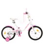 Велосипед детский PROF1 Y1885 18 дюймов, бело-розовый