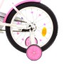 Велосипед дитячий PROF1 Y1885 18 дюймів, біло-рожевий