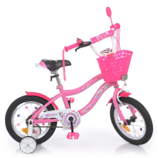 Велосипед детский PROF1 Y14241-1 14 дюймов, розовый