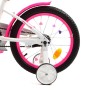 Велосипед дитячий PROF1 Y18244 18 дюймів, біло-малиновий