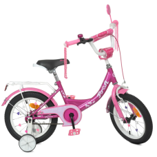 Велосипед детский PROF1 Y1416 14 дюймов, фуксия