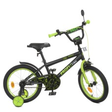 Велосипед детский PROF1 Y1671-1 16 дюймов, салатовый