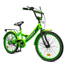 Велосипед дитячий 2-х колісний 20" 212005(RL7T) Like2bike Sky, салатовий, рама сталь, з дзвінком