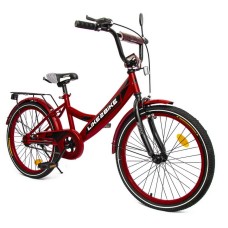 Велосипед дитячий 2-х колісний 20" 212001 (RL7T) Like2bike Sky, бордовий, рама сталь, з дзвінком