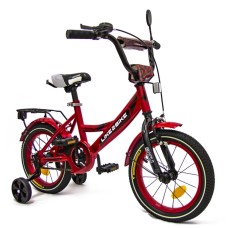 Велосипед дитячий 2-х колісний 14" 211415 (RL7T) Like2bike Sky, бордовий, рама сталь, з дзвінком