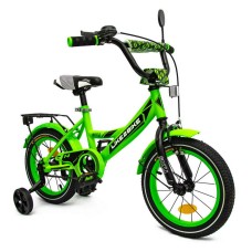 Велосипед дитячий 2-х колісний 14" 211414 (RL7T) Like2bike Sky, салатовий, рама сталь, з дзвінком