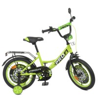 Велосипед дитячий PROF1 Y1642 16 дюймів, салатовий