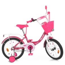 Велосипед детский PROF1 Y1813-1 18 дюймов, малиновый