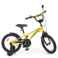 Велосипед дитячий PROF1 Y16214-1 16 дюймів, жовтий