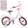 Велосипед дитячий PROF1 Y1425 14 дюймів, рожевий