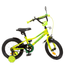 Велосипед детский PROF1 Y14225 14 дюймов, салатовый