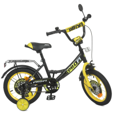 Велосипед детский PROF1 Y1243 12 дюймов, желтый