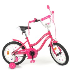Велосипед дитячий PROF1 Y1692 16 дюймів, рожевий